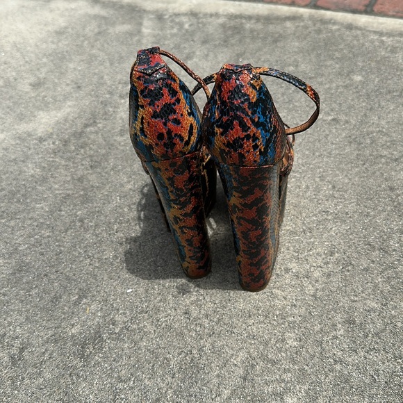 Jeffrey Campbell Multicolor Snakeskin Platform Sandal - Picture 8 of 8